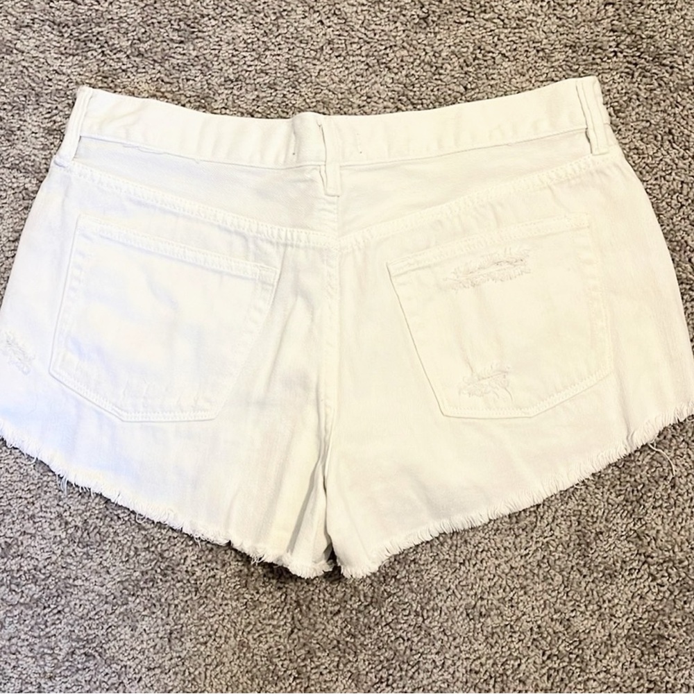 We The Free White Jean Shorts